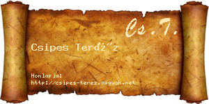 Csipes Teréz névjegykártya